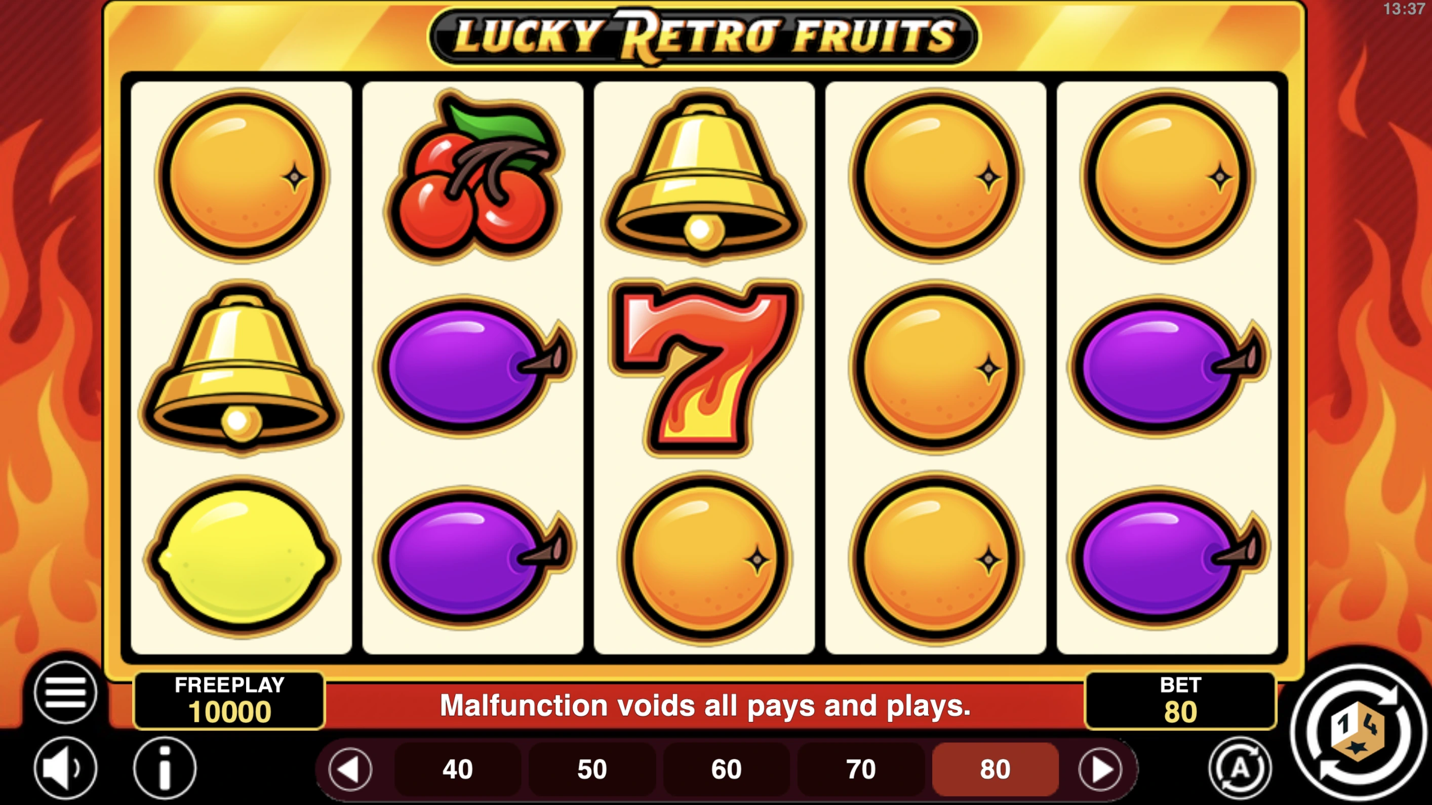 Lucky Retro Fruits - 96.94% RTP | 1spin4win